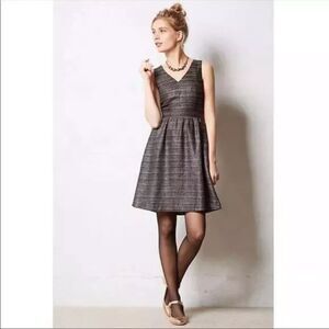 Anthropologie MOULINETTE SOEURS Women's Sleeveless Tweed Dress (Size 6)